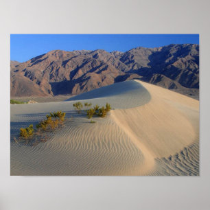 Affiche de dunes et de montagnes de Death Valley