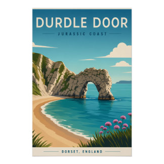 Affiche de Durdle Door sur la Côte Jurassique | Do