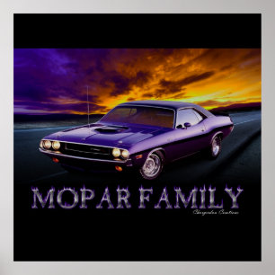 AFFICHE DE FAMILLE DE MOPAR GRANDE