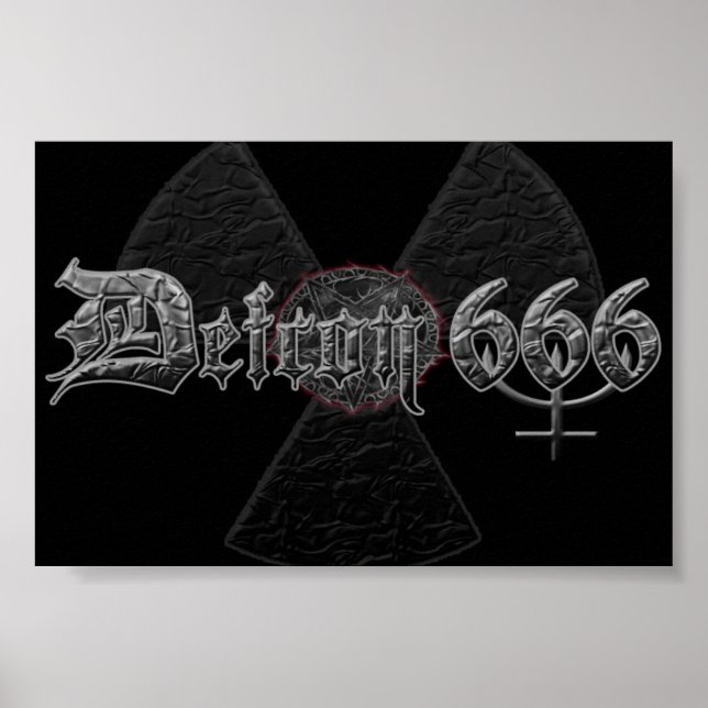 Affiche de fanon 666 Satanic metal band (Devant)
