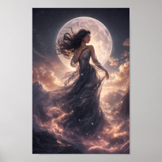 Affiche de fantaisie Moonlit Starlit Grace