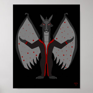 Affiche de fantasy Bloodmoon Dragonborn