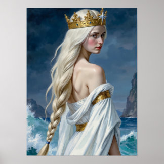 Affiche de fantasy Reine Sirène Gothique