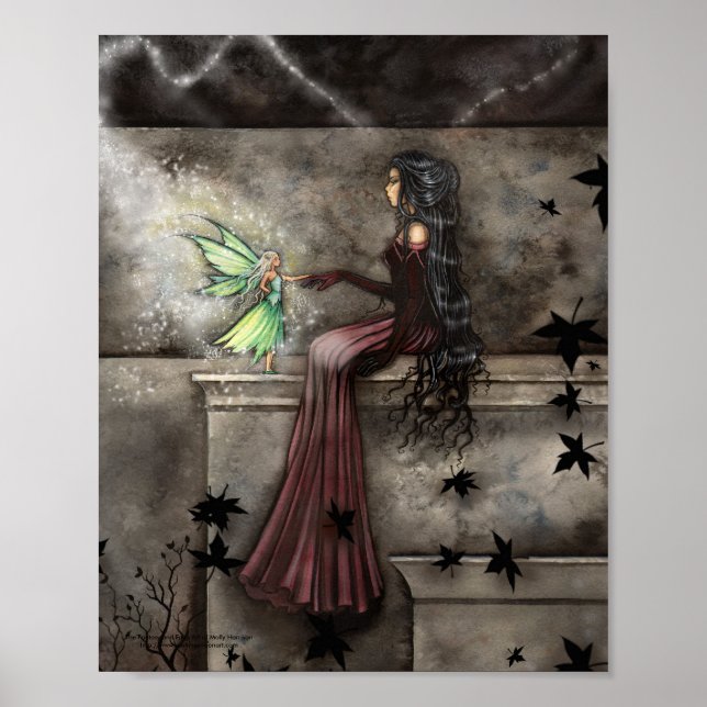 Affiche de fée gothique Impression d'art de fantai (Devant)