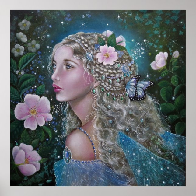 Affiche de fée rose sauvage (Devant)