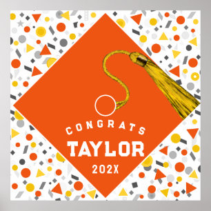 Affiche de félicitations pour la remise des diplôm
