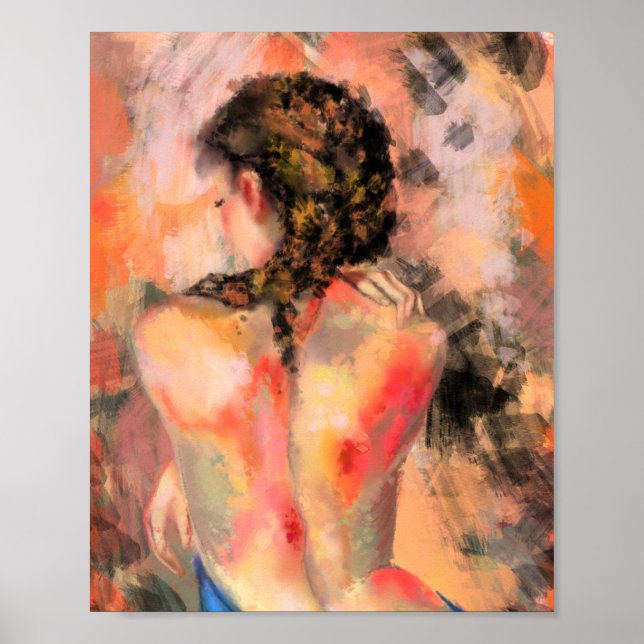 Affiche de femme d'art de corps (Devant)