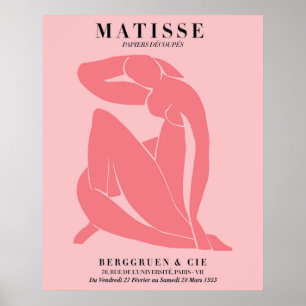 Affiche de femme rose blush   Art mural de style M