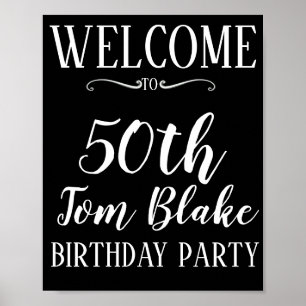 affiche de fête d'anniversaire 50e 40e 30e