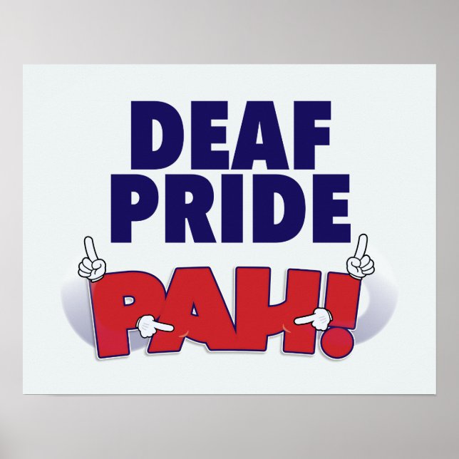 Affiche de Fierté Sourde PAH ! (Devant)