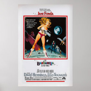 Affiche de film Barbarella vintage Jane Fonda Gicl