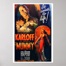 Affiche de film de style vintage Mummy 
