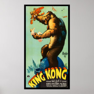 Affiche de film d'horreur de King Kong 