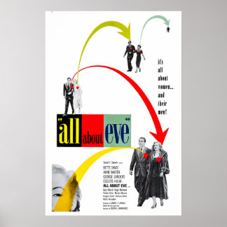Affiche de film ÈVE 1950 IMPRIMÉ A5-A1 Culte