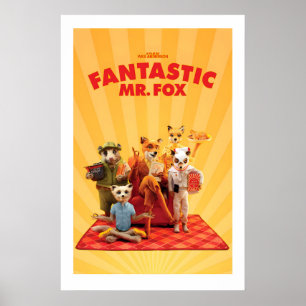 Affiche de film Fantastic Mr Fox A3 A4 Mat Fine Ar