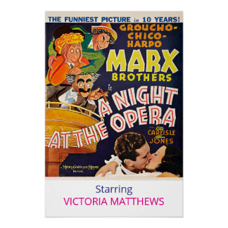 Affiche de film personnalisée des Marx Brothers