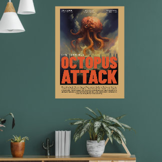 Affiche de film rétro Alien Sci-Fi inspirée pour m