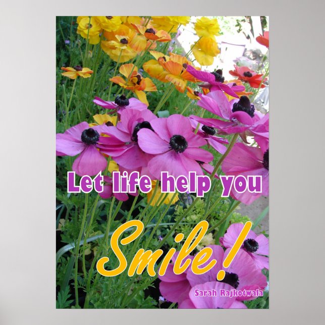 Affiche de fleurs florales (Devant)