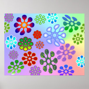 Affiche de flower power