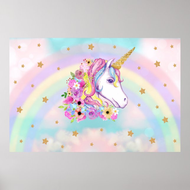 Affiche de fond de la licorne (Devant)