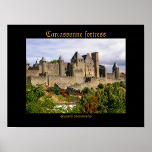 Affiche de forteresse de Carcassonne