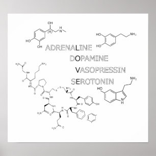 Affiche de geek d'amour de constitution chimique