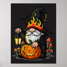 Affiche de gnome d'Halloween