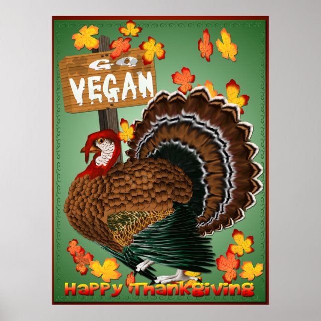 Affiche de Go Vegan Thanksgiving (Devant)