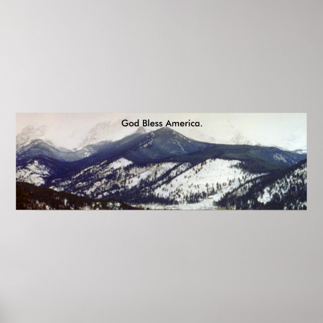 Affiche de God Bless America - Colorado Rocky Moun (Devant)