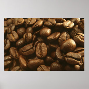 Affiche de grains de café