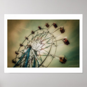 Affiche de grande roue classique (semi-brillant)