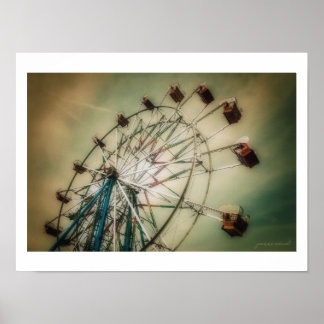 Affiche de grande roue classique (semi-brillant)