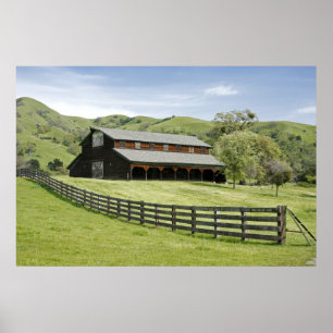 Affiche de grange de pays