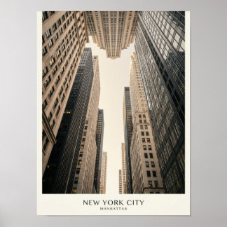 Affiche de gratte-ciel de New York