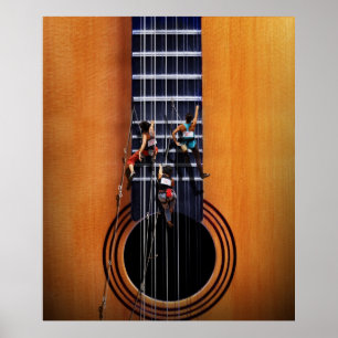 Affiche de grimpeurs de guitare