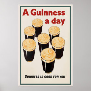 Affiche de Guinness est bon pour vous  John Gilroy