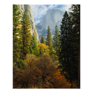 Affiche de Half Dome en automne (Parc national de