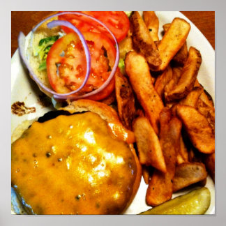 Affiche de hamburger