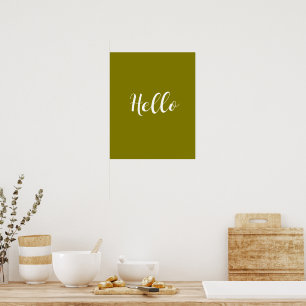 Affiche de Hello Minimaliste