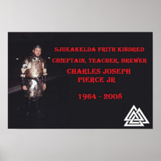 Affiche de hommage de Charles Pierce