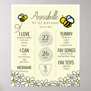 Affiche de Honey Bee1st Birthday