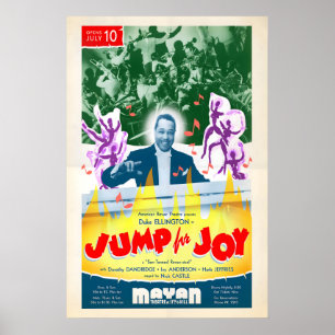 Affiche de jazz de Duke Ellington - Jump for Joy -