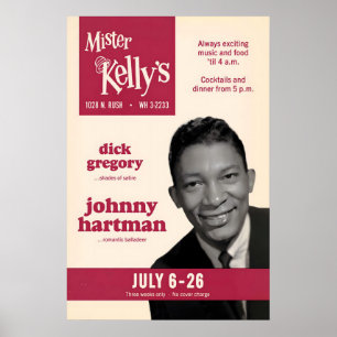 Affiche de jazz de Johnny Hartman - Mister Kelly's