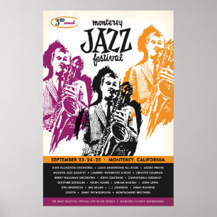 Affiche de jazz du festival de jazz de Monterey 19