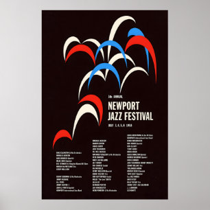 Affiche de jazz du festival de jazz de Newport 195