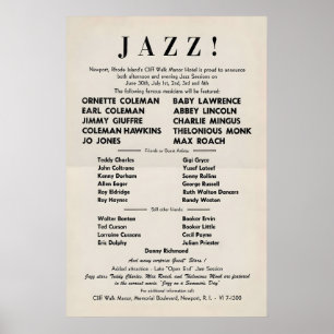 affiche de jazz du festival de jazz Newport Rebels