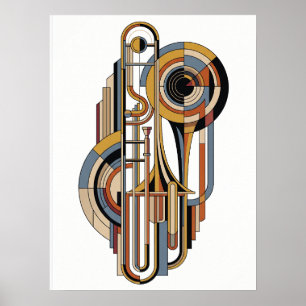 Affiche de jazz moderne élégante vintage