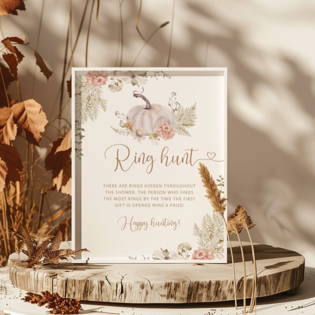 Affiche de jeu de chasse au anneau de citrouille b (Créateur téléchargé)