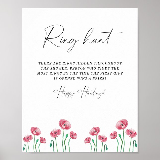 Affiche de jeu de chasse aux anneaux de douche nup (Devant)