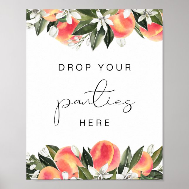Affiche de jeu de culotte pour enterrement de vie  (Devant)